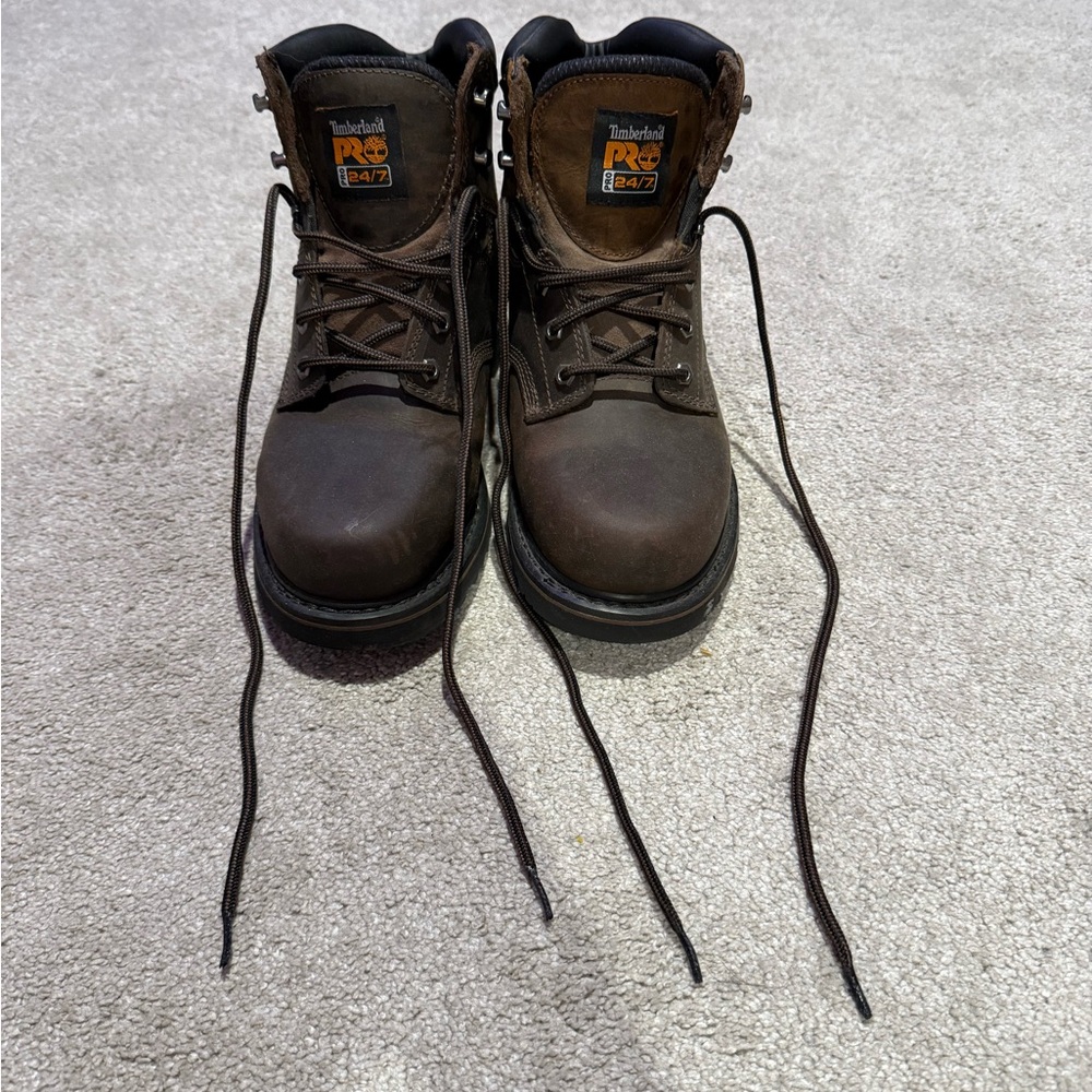 Timberland PRO Men's Dark Brown Lace-Up Boots